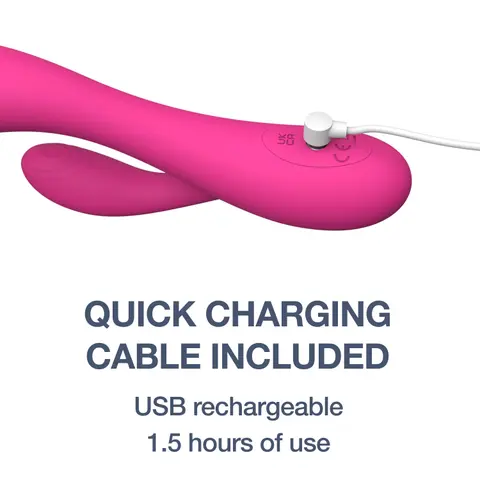 plusOne® Dual Rabbit Vibrating Massager