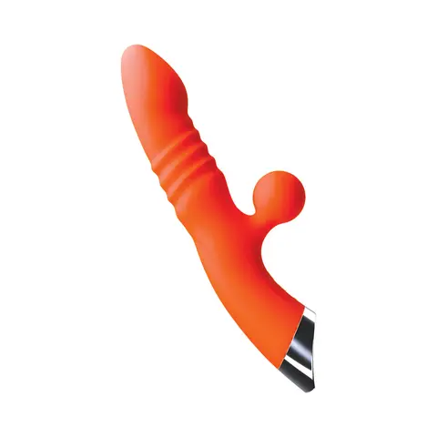 Intruder Thrusting Pleasure Vibe Tangerine