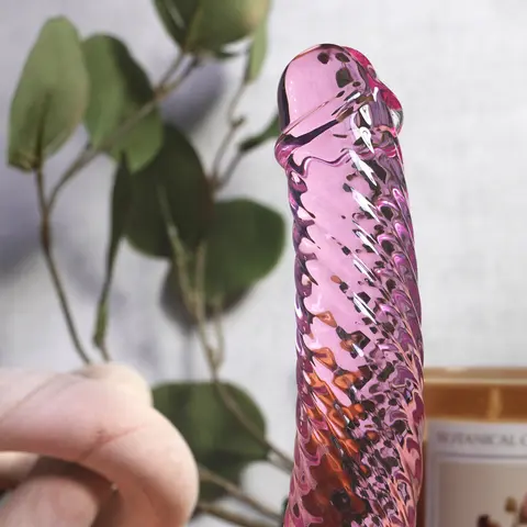 Clarity Seraphic Solstice Blush Glass Dildo