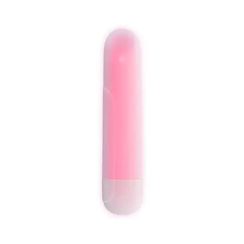 Evolved Shine On Glowing Pink Vibrating Bullet White/Pink