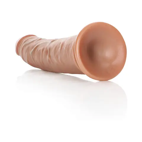RealRock Realistic 7 in. Slim Dildo With Suction Cup in Tan
