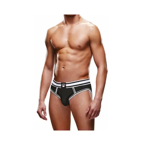 Prowler Open Brief Black/White 2XL
