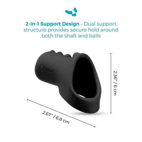 b-Vibe Flex Ring Shaft Silicone C-Ring & Ball Stretcher