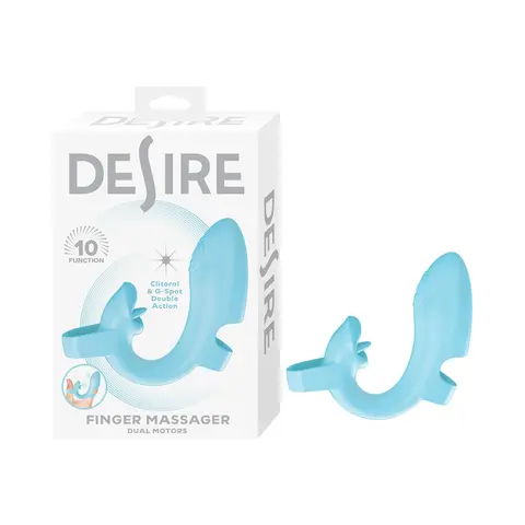 Desire Finger Massager in Blue
