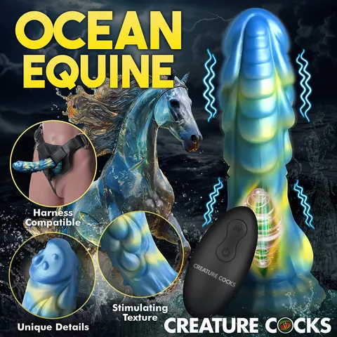 Creature Cocks Sea Stallion Vibrating Silicone Dildo with Remote