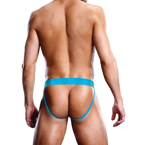 Prowler Lace Jock Strap Neon Blue L