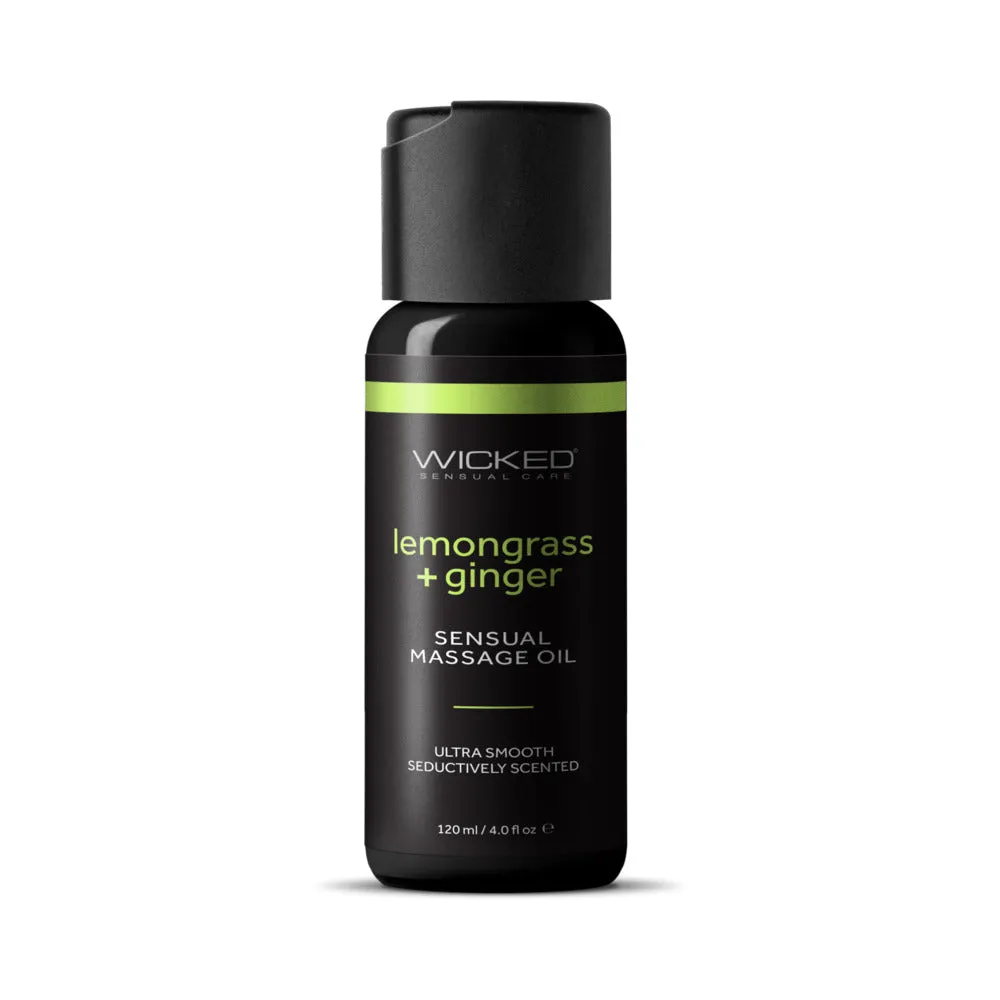 Wicked Lemongrass and Ginger Massage Oil 4 oz.