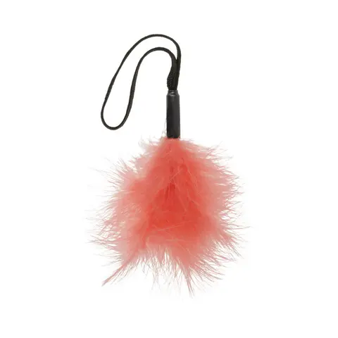 Sportsheets Sex & Mischief Peaches 'n CreaMe Wrist Feather Tickler in Peach