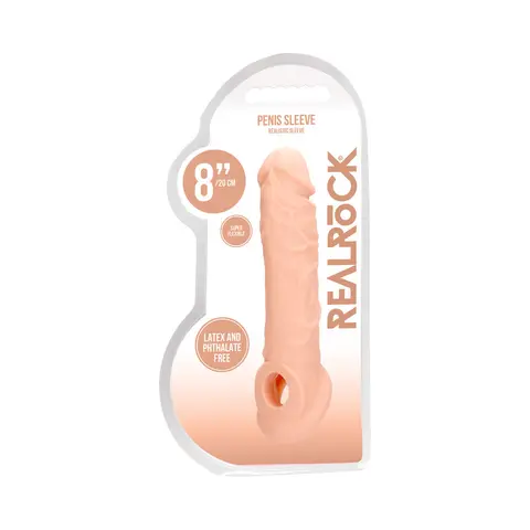 RealRock Skin 8 in. Penis Extender Sling in Beige