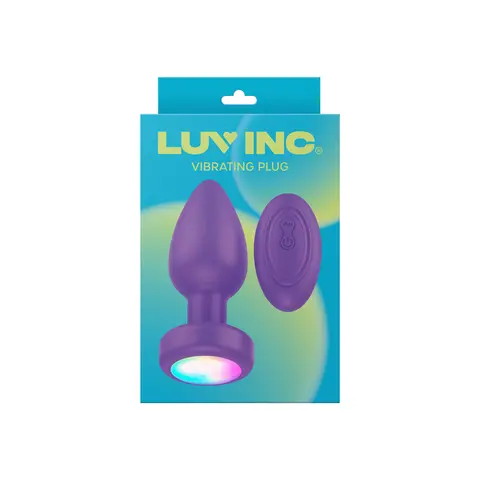 Luv Inc Pr17: Vibrating Plug with Remote Purple