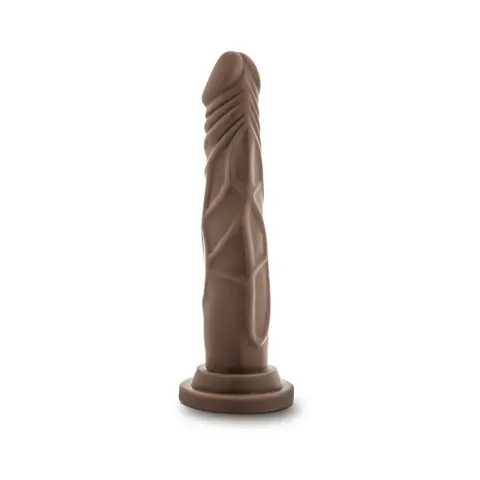 Dr. Skin Basic 7.5 Realistic 7.5 in. Dildo in Brown