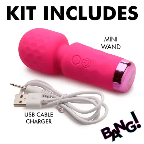 BANG! 10X Mini Silicone Wand in Pink