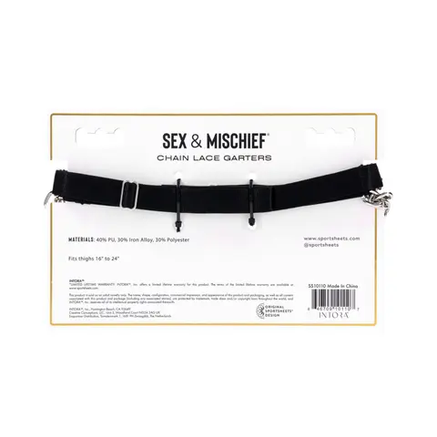 Sportsheets Sex & Mischief Chain Lace Garters
