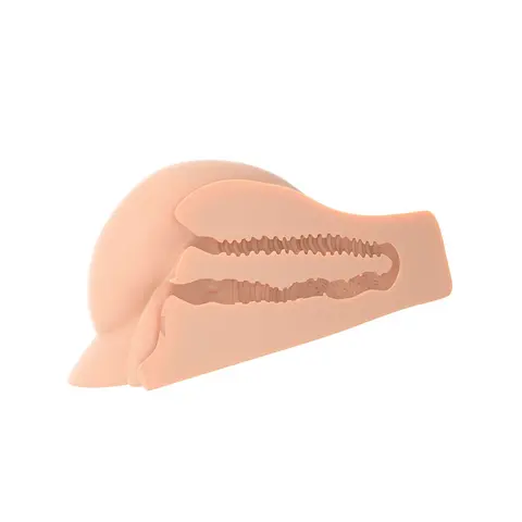 PDX Plus Perfect Ass XL Dual Entry Masturbator in Beige