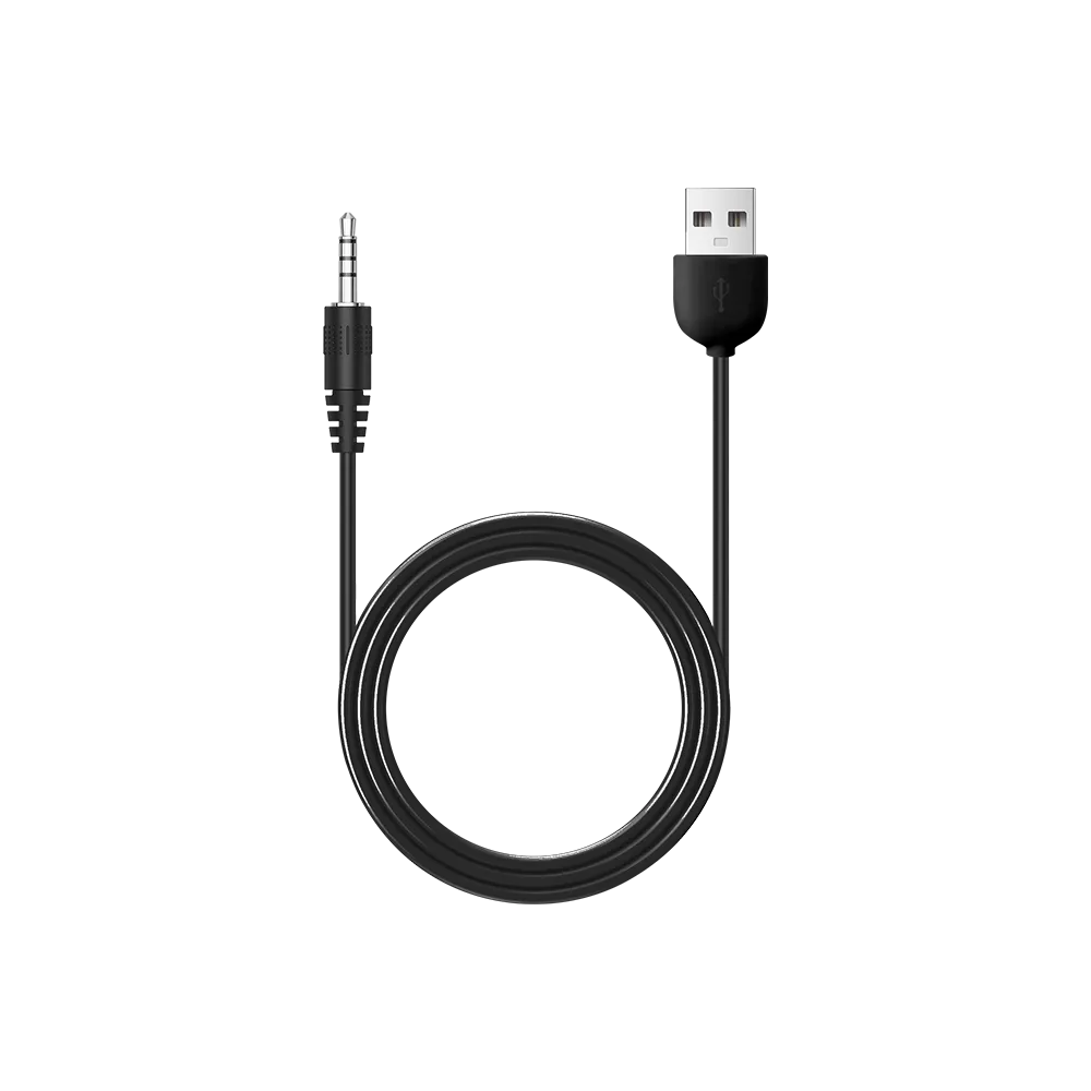 SVAKOM CHARGER - USB-A TO 3.5MM (BLACK) CHARGING CABLE