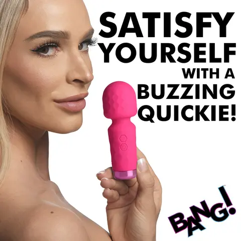 BANG! 10X Mini Silicone Wand in Pink