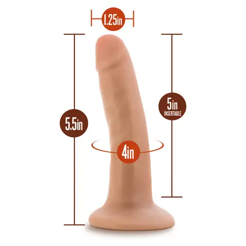 Dr. Skin Realistic 5.5 in. Dildo in Beige
