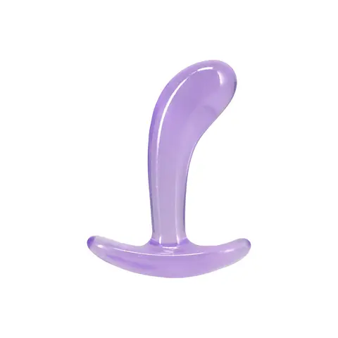 Crystal Jellies Curved Anal Trainer Set in Purple
