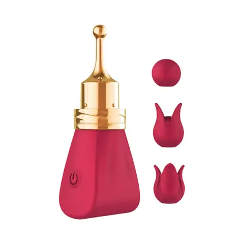 Gold Glam Tri-Tip Vibe in Red
