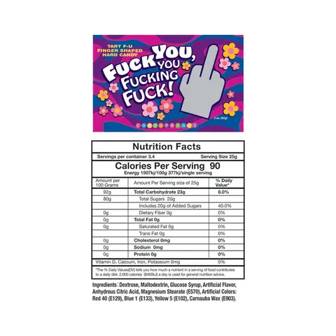 Fuck You You Fucking Fuck 25-Piece Bag