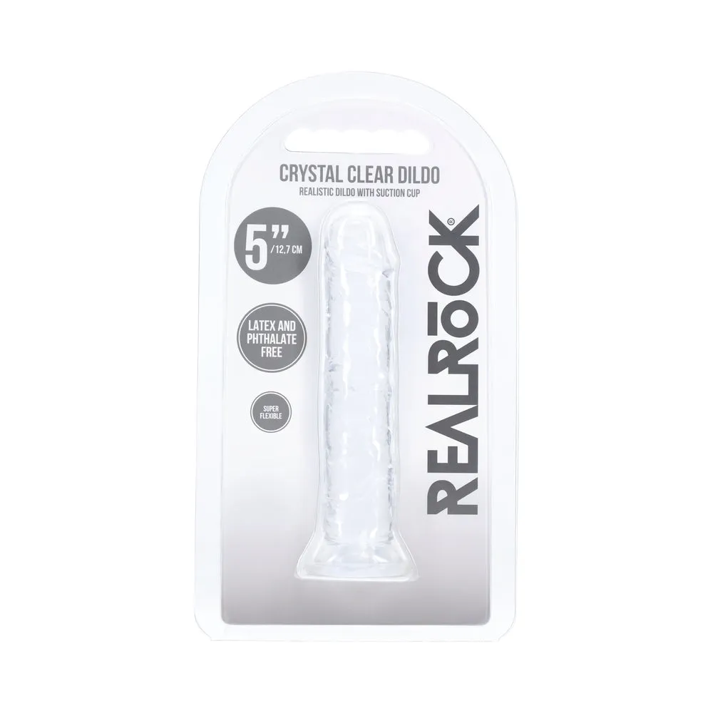 Realrock Realistic Dildo 5 in. Transparent