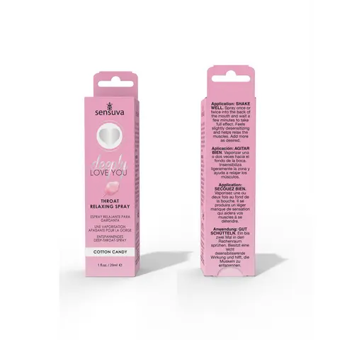 Sensuva Deeply Love You Throat Relaxing Spray Cotton Candy 1 oz.