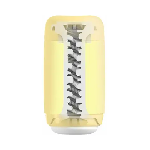 Tenga Puffy Stroker Custard Yellow