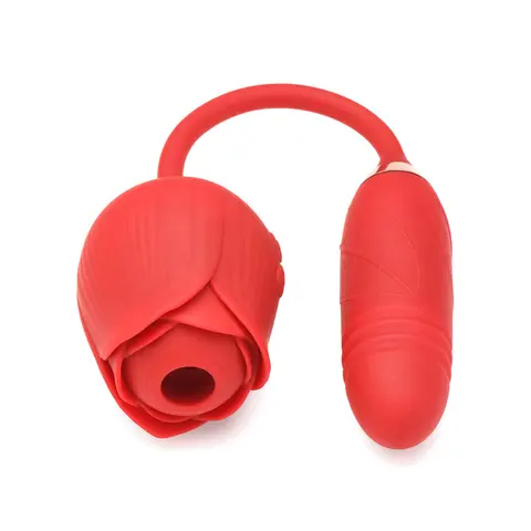 Bloomgasm Romping Rose 10X Suction Rose & Thrusting Vibrator