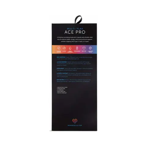 Nu Sensuelle Ace Pro Prostate & G-Spot Vibe Black