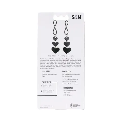 Sportsheets Sex & Mischief Heart Nipple Ties