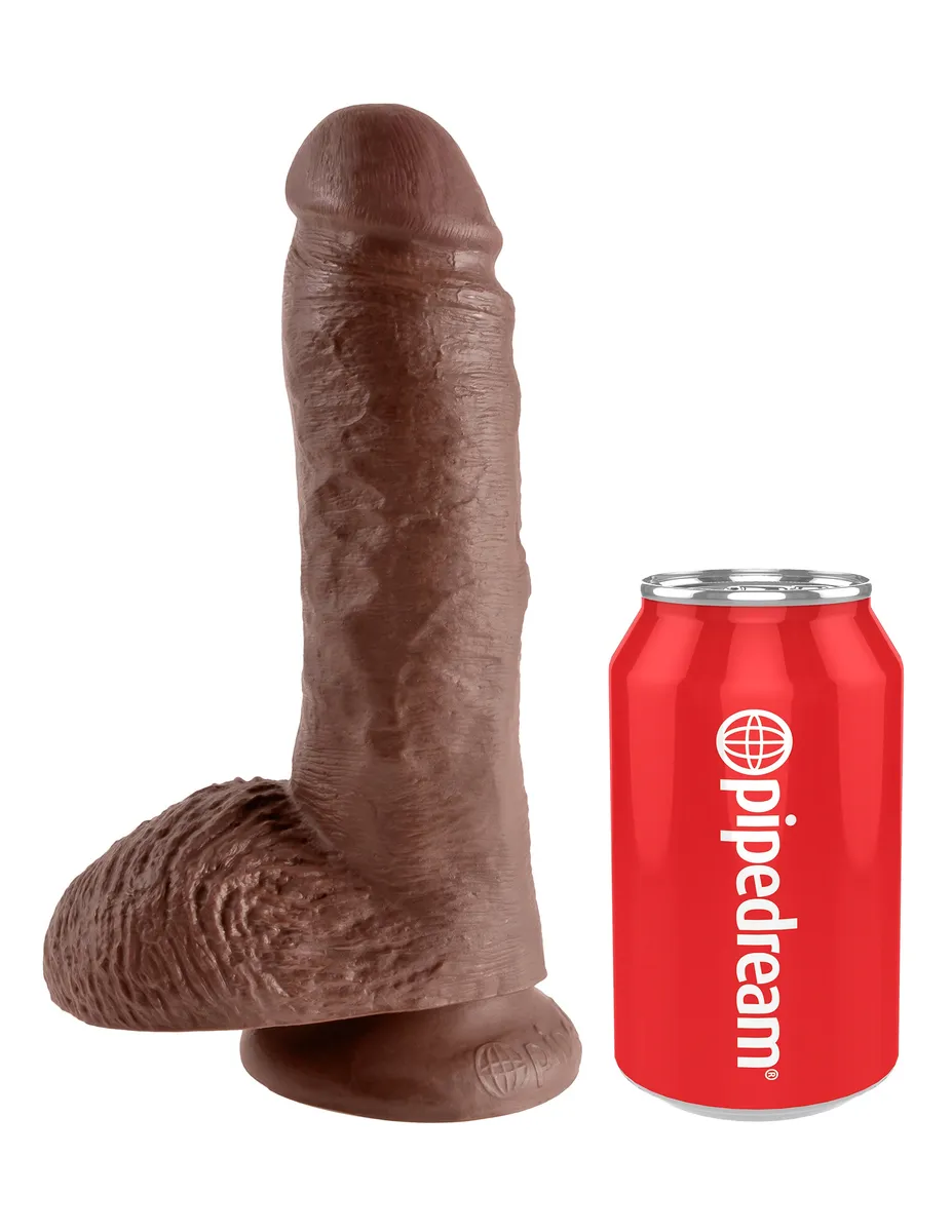 King Cock 8" Cock with Balls