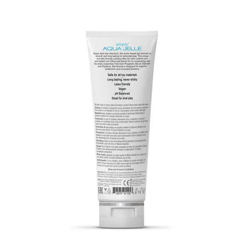 Wicked Simply Aqua Jelle Water Based Lubricant 4 oz.