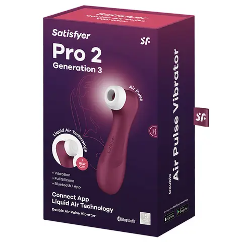 Satisfyer Pro 2 Generation 3 With App Wine Red