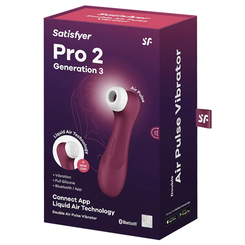 Satisfyer Pro 2 Generation 3 With App Wine Red
