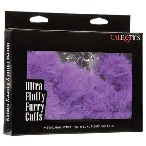 Ultra Fluffy Furry Cuffs in Purple