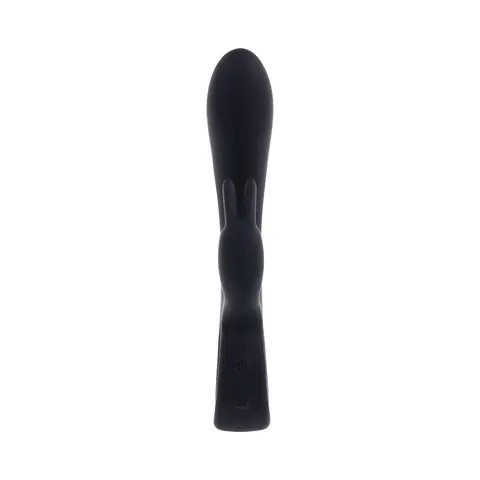 Playboy Late Night Bunny Rechageable Dual Stimulator Silicone Black