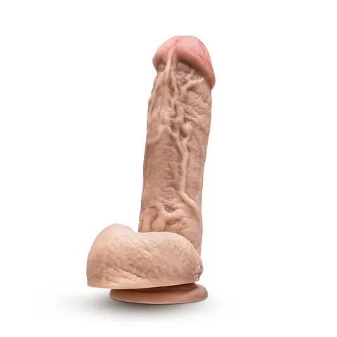 Dr. Skin Mr. D Realistic 8.5 in. Dildo with Balls Beige