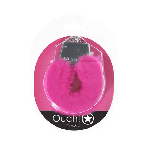 Ouch! Classic Fluffy Handcuffs in Pink