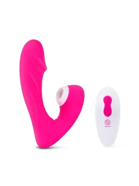 internal kisses dual stimulation vibrator with clitoral suction