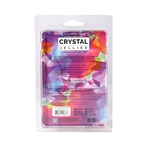 Crystal Jellies Performance Ring Set in Pink