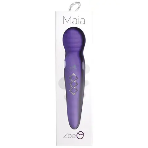 Maia Zoe Twisty Rechargeable Vibrating Wand in Purple