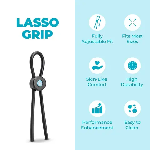 b-Vibe Lasso Grip Fully Adjustable Silicone C-Ring