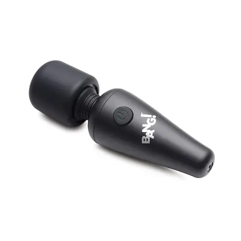 BANG! 10X Vibrating Mini Silicone Wand in Black