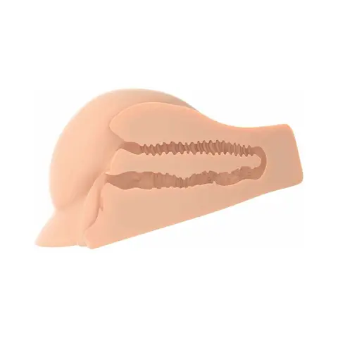 PDX Plus Perfect Ass Dual Entry Masturbator in Beige