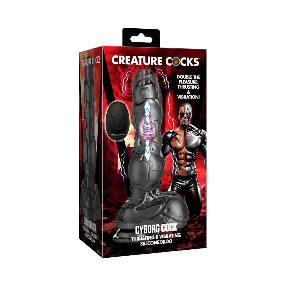 Creature Cocks Cyborg Thrusting Silicone Dildo