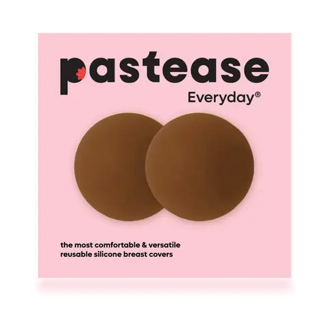 Pastease Halos Reusable Sticky Adhesive Silicone Nipple Cover Dark Small A-C Cup