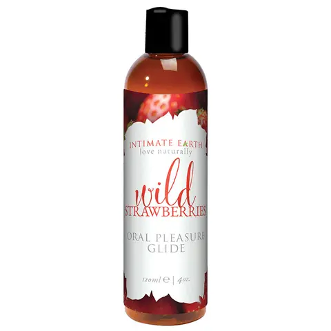Intimate Earth Succulent Strawberries Flavored Glide 120 ml/4 oz