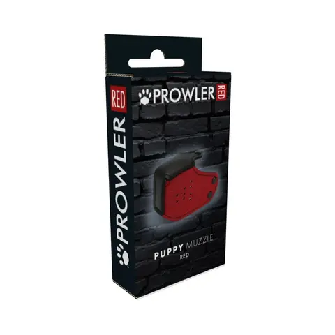 Prowler RED Puppy Muzzle in Red