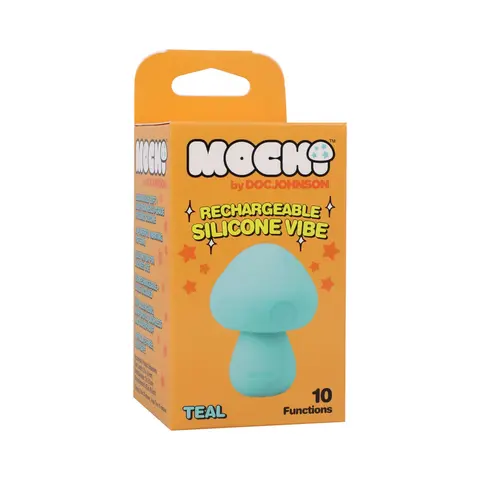 Mochi Mushroom Rechargeable Silicone Vibe in Teal