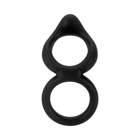 Forto F-88 Liquid Silicone Cock & Ball Ring in Black